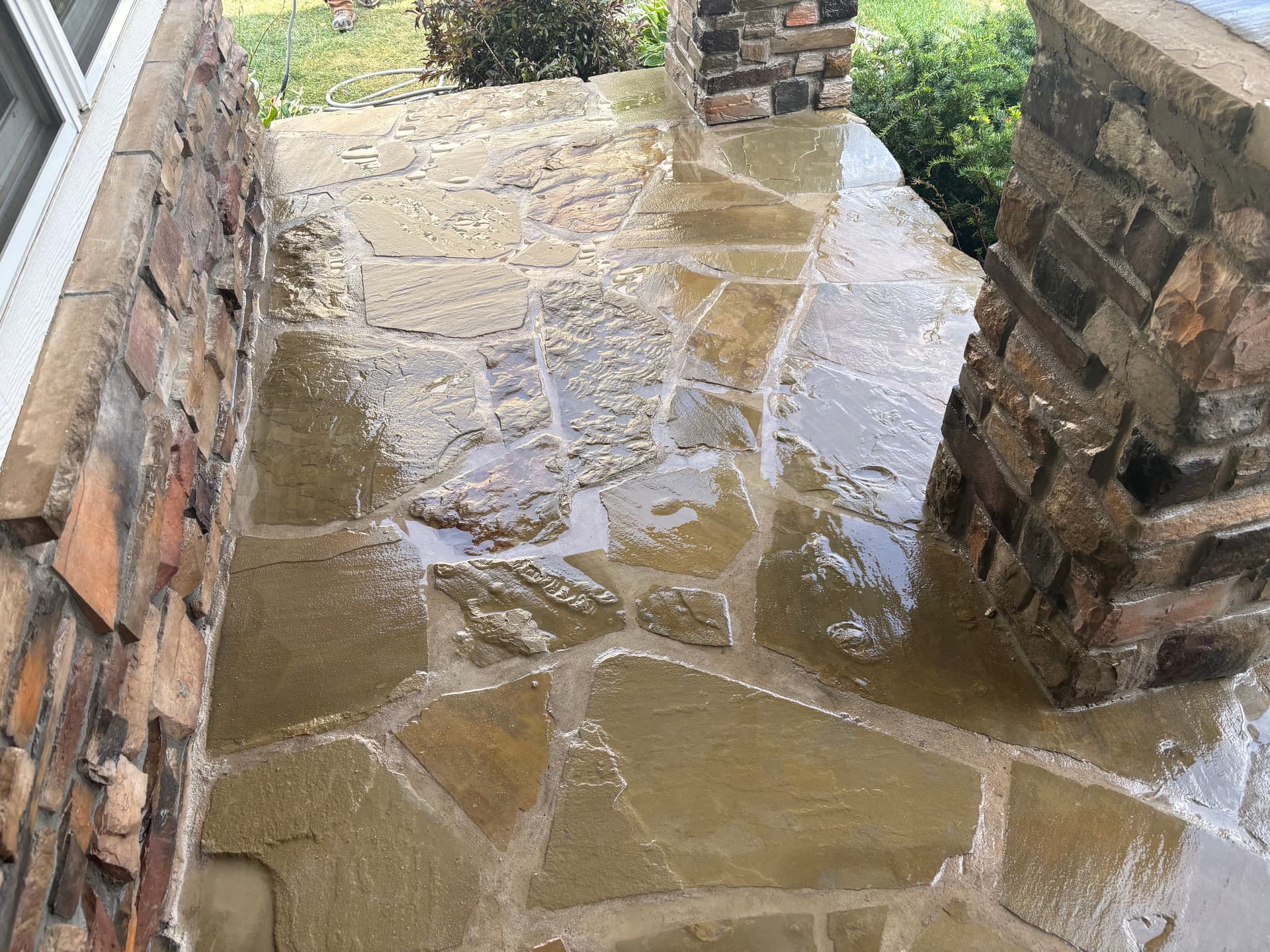Gallery photos for Flagstone Overlay and Stone Veneer Front Entry Upgrade in Apple Valley: Image #2