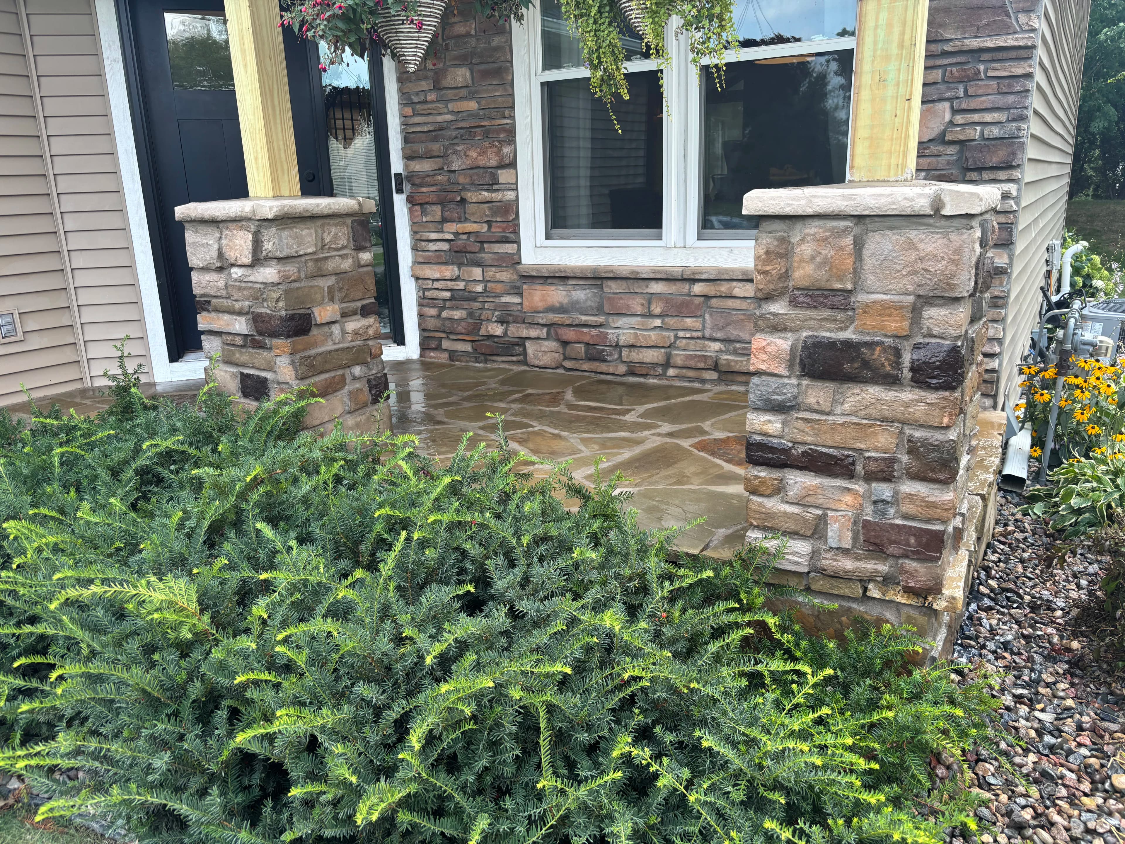 Project Flagstone Overlay and Stone Veneer Front Entry Upgrade in Apple Valley image