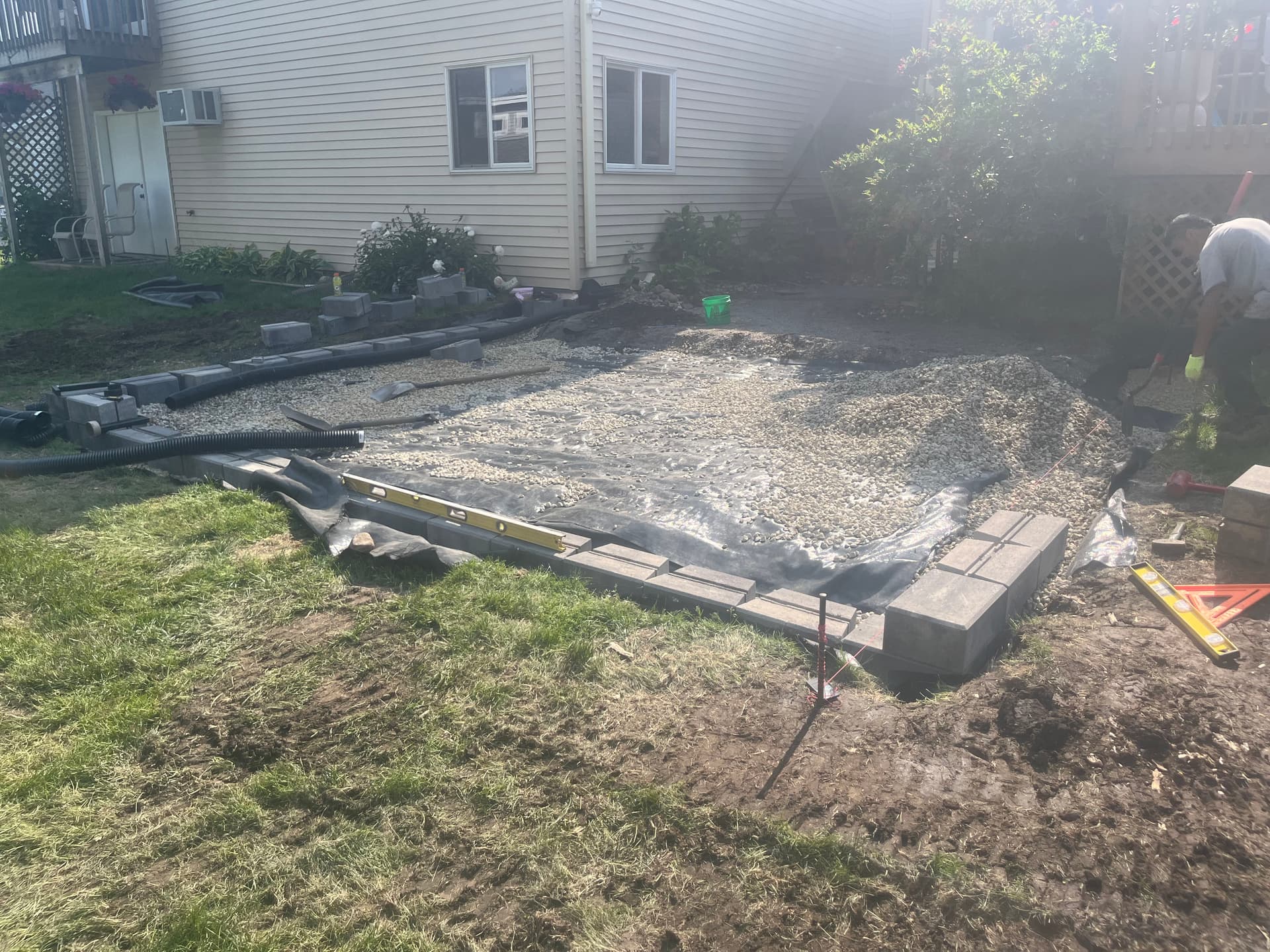 Gallery photos for Raised Paver Patio with Pergola in Apple Valley: Image #1