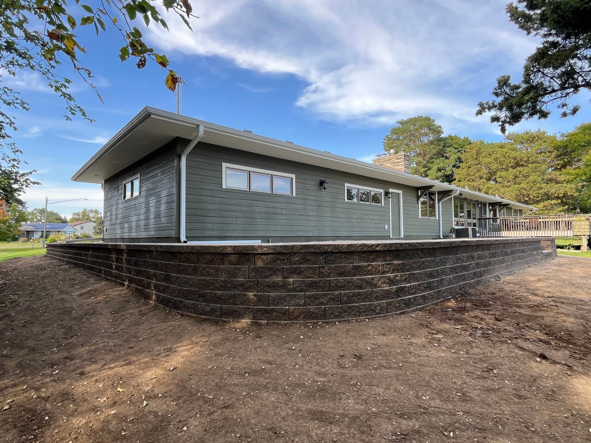 Gallery photos for Steep Slope Turned Usable Space with a Retaining Wall in Bloomington: Image #5