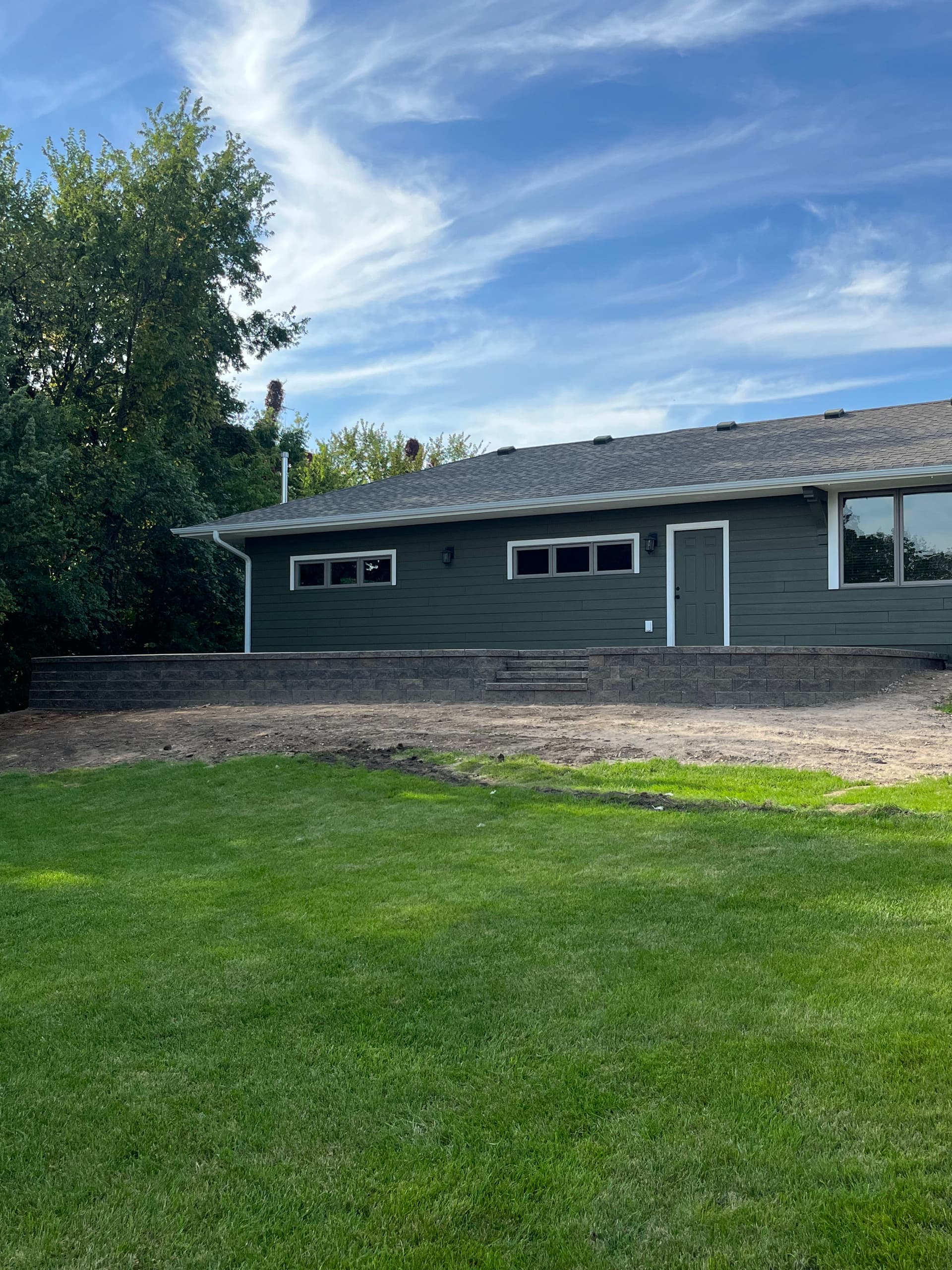 Gallery photos for Steep Slope Turned Usable Space with a Retaining Wall in Bloomington: Image #6